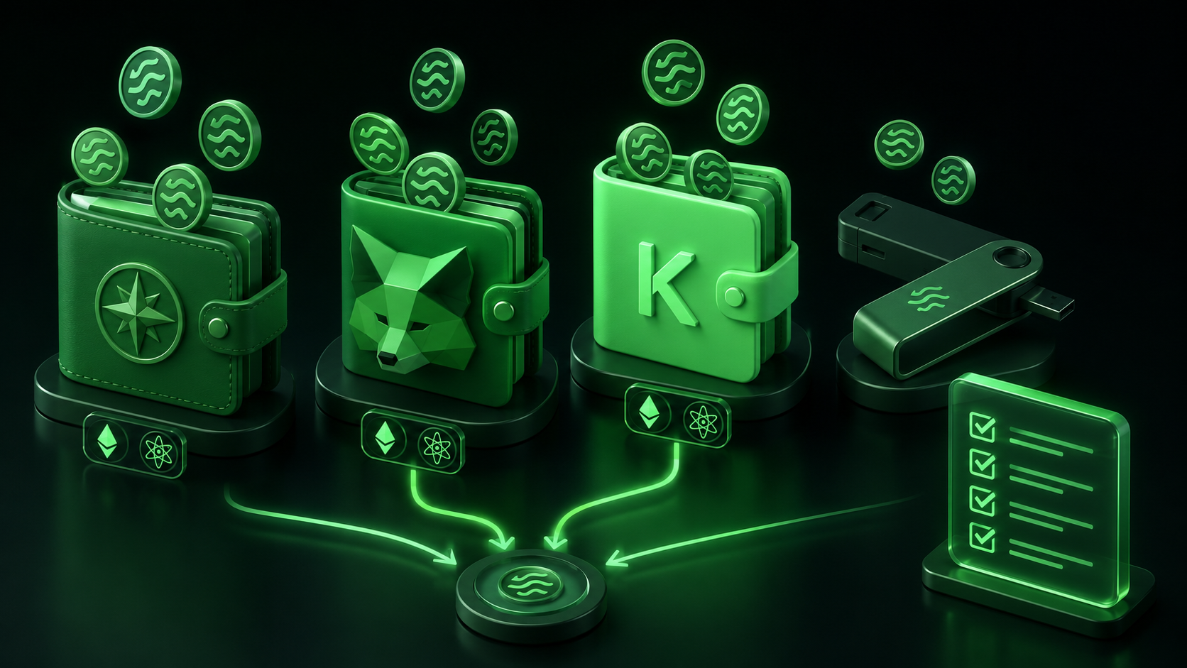 LeveX lineup of Compass, MetaMask, Keplr and Ledger wallets for SEI