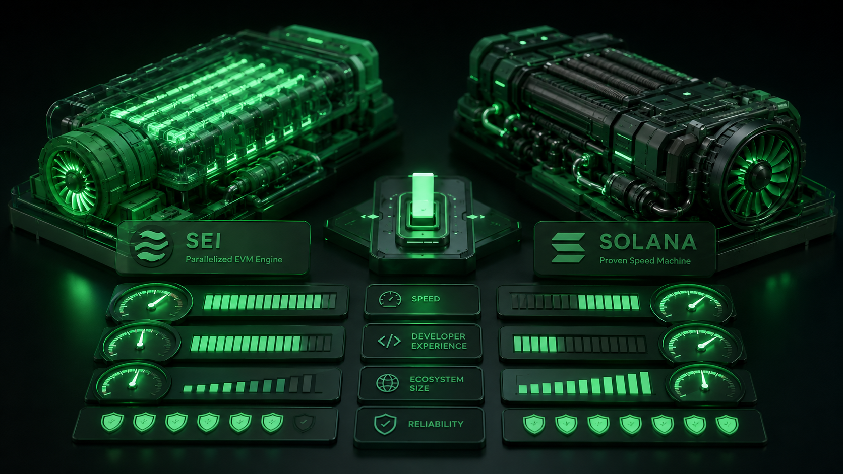 LeveX comparison of Sei's parallel EVM against Solana's throughput