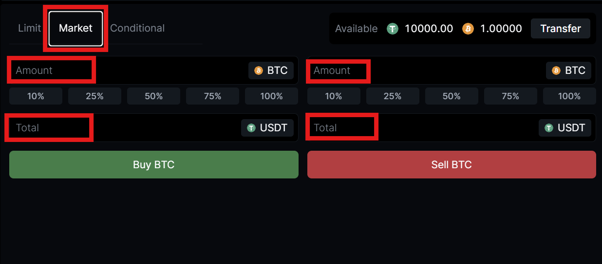 LeveX Market Tab