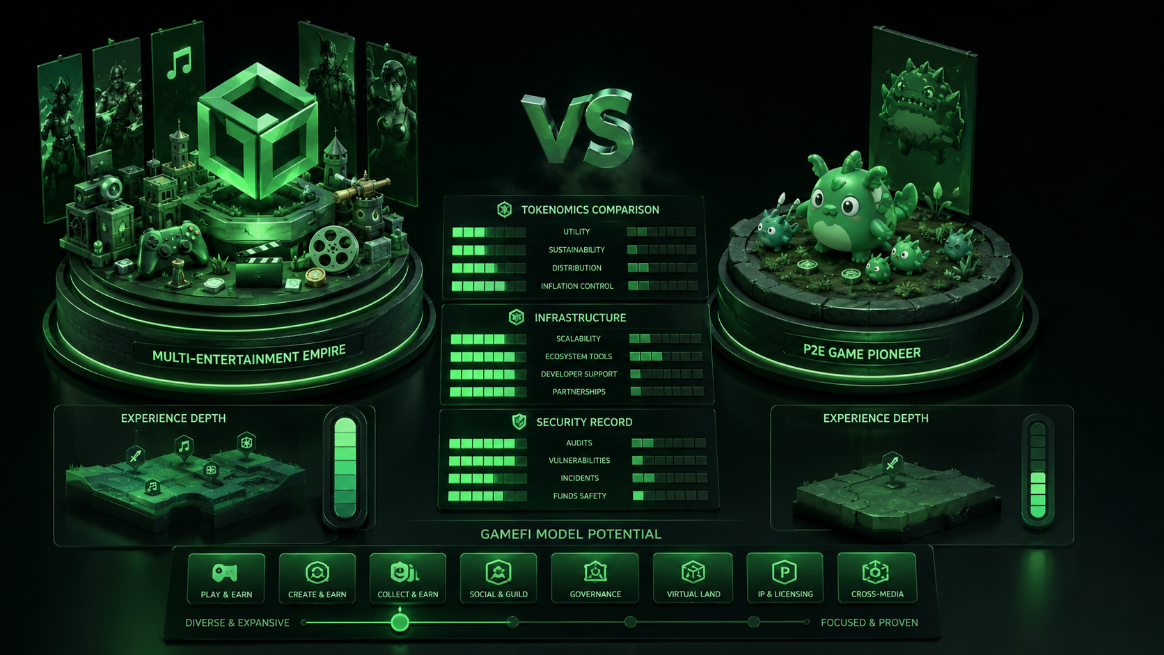 LeveX comparison of Gala's entertainment empire against Axie Infinity