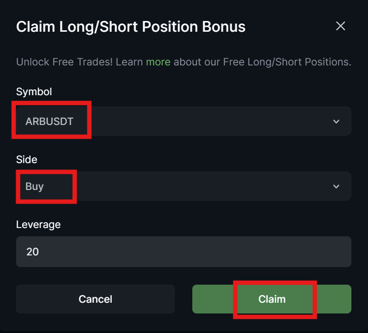 LeveX Free Position Settings