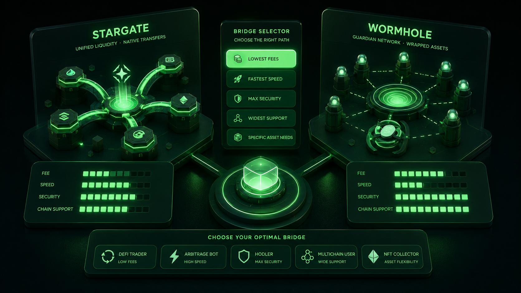 LeveX comparison of Stargate's native transfers against Wormhole wrapping