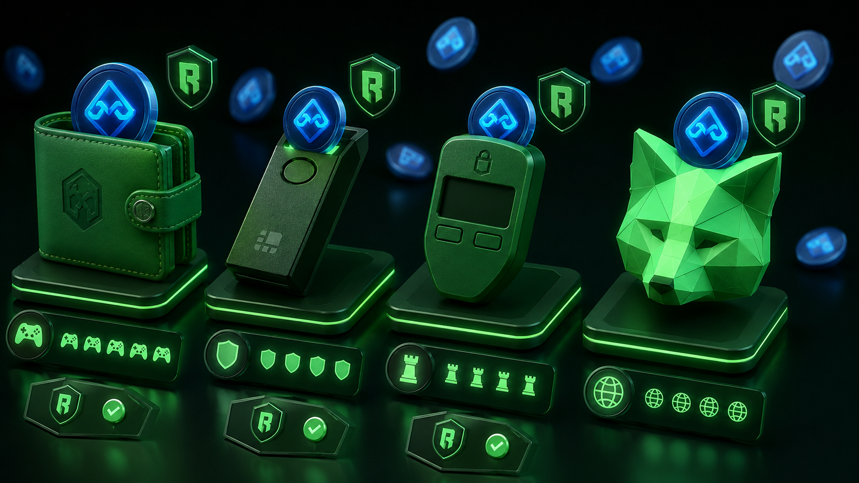 LeveX lineup of Ronin, Ledger, Trezor and MetaMask wallets for AXS