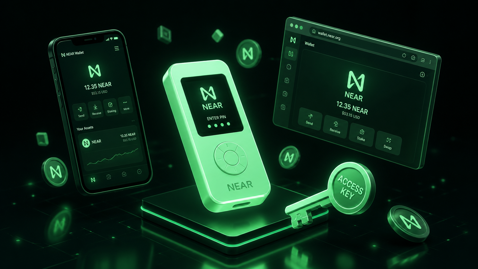 LeveX comparison of NEAR wallets and access key custody