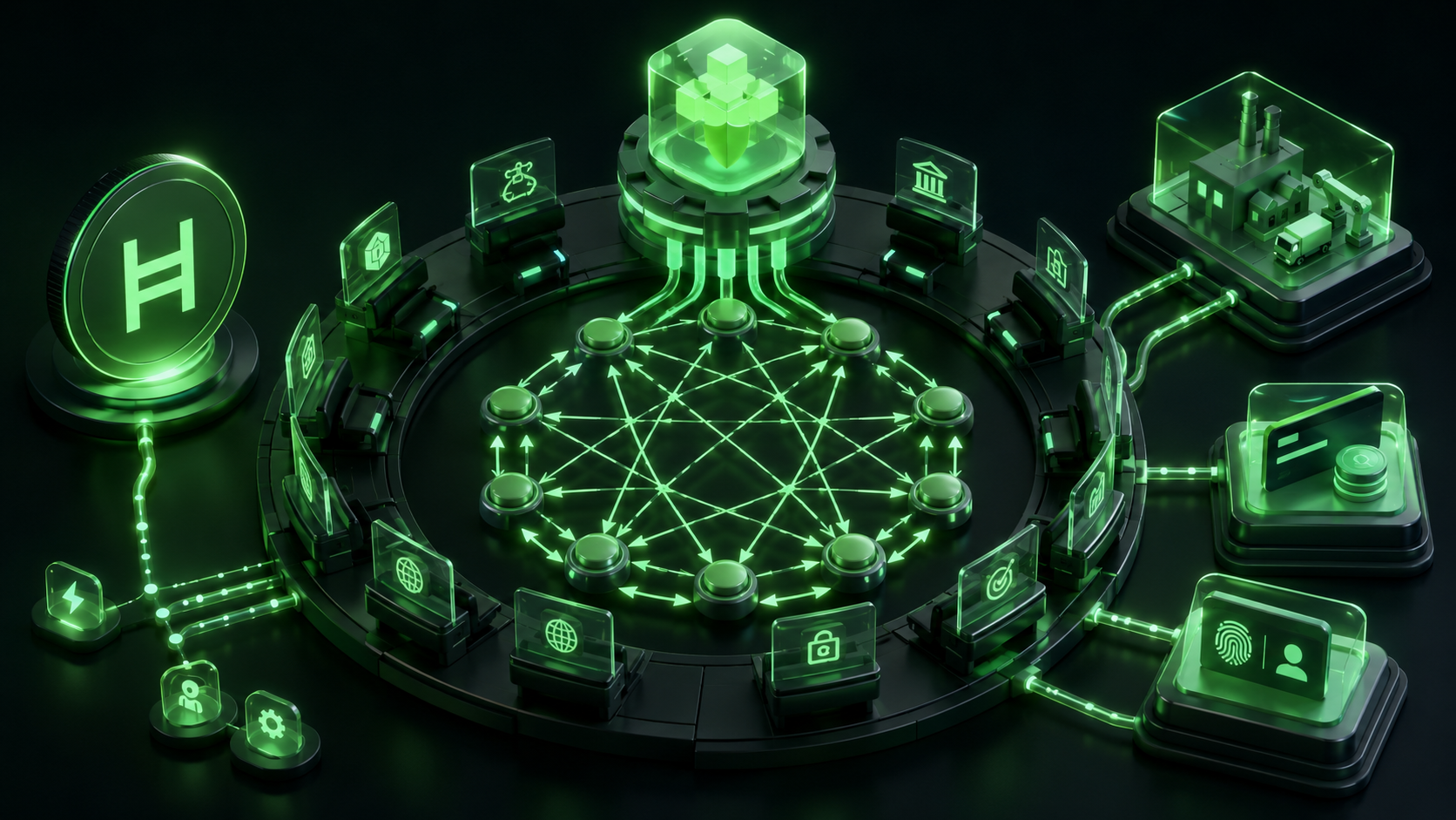 LeveX diagram of Hedera's gossip protocol and Governing Council