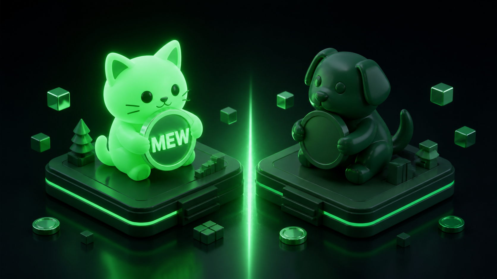 LeveX comparison of cat coins and dog coins in memecoins