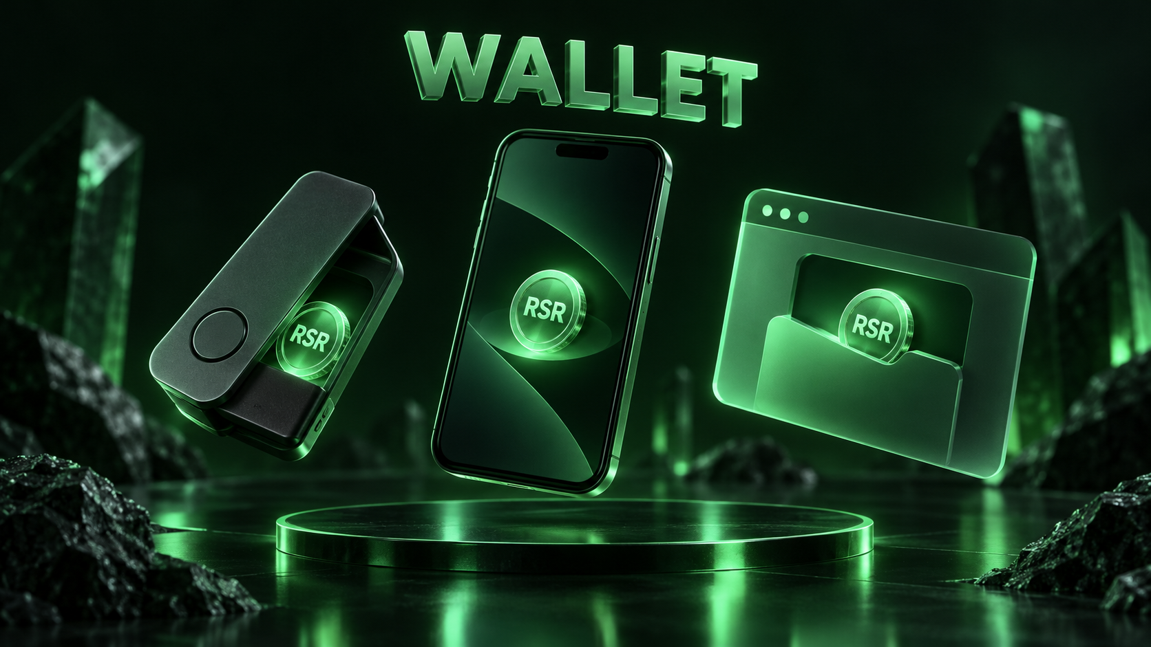 LeveX comparison of hardware, mobile and browser wallets for RSR