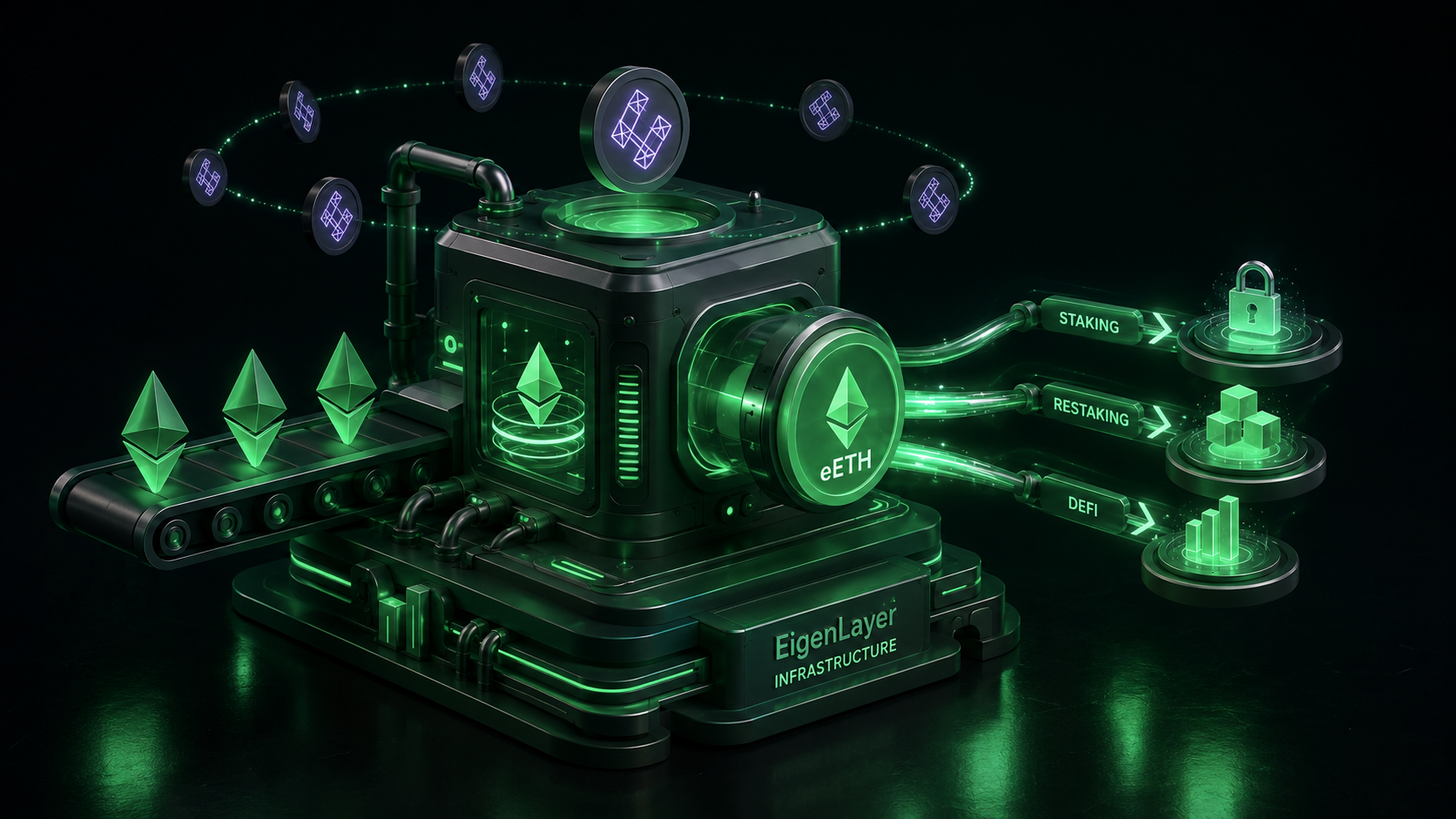 LeveX diagram of ether.fi wrapping staked ETH into liquid eETH